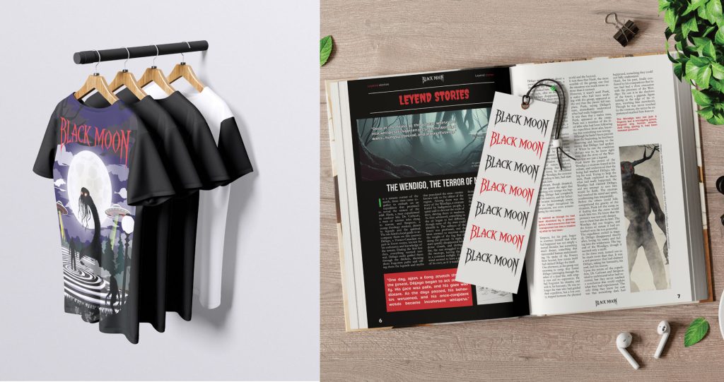 Merchandising Black Moon Magazine