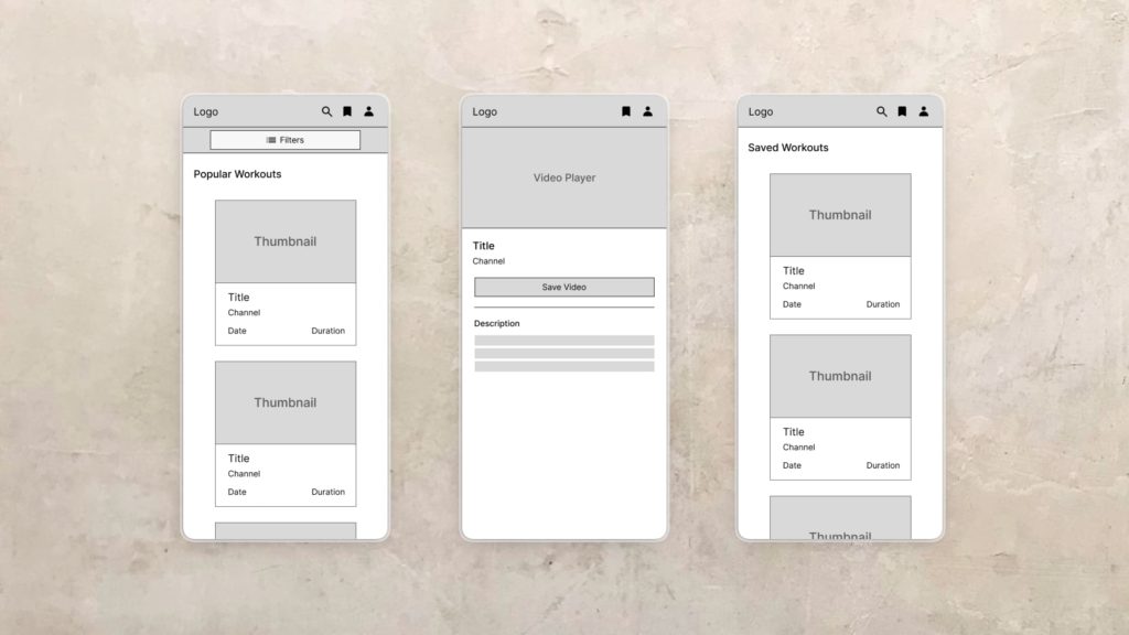 Mobile Wireframes