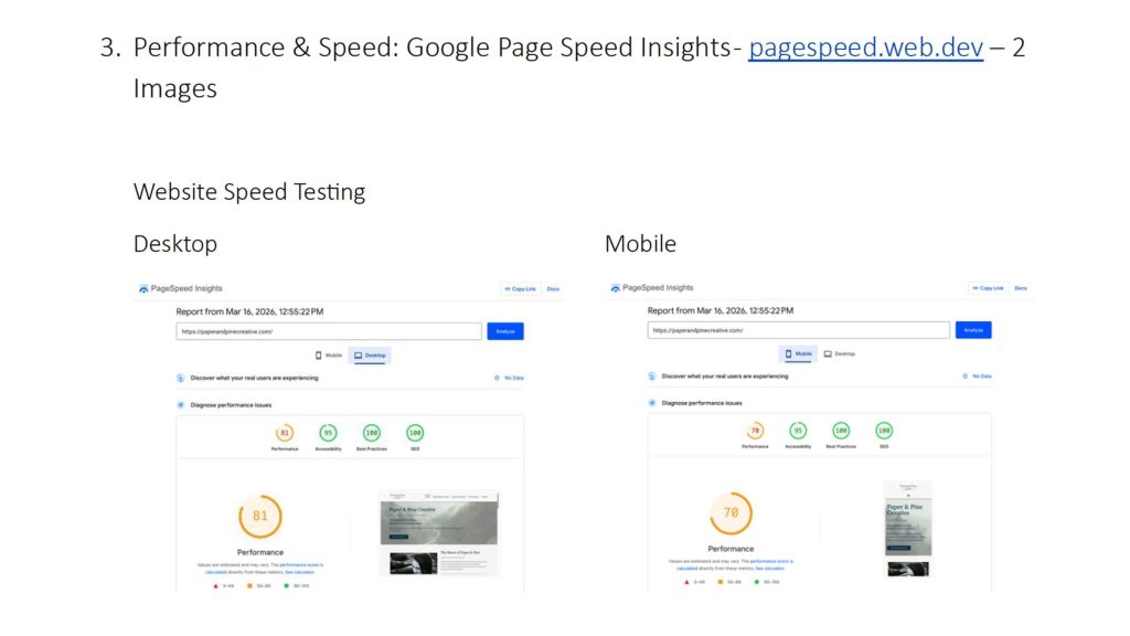 Website Speed Testing